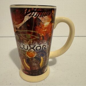 Luxor Las Vegas Tall Pedestal Mug 6” Tall Cup Casino Memorabilia in Collectibles